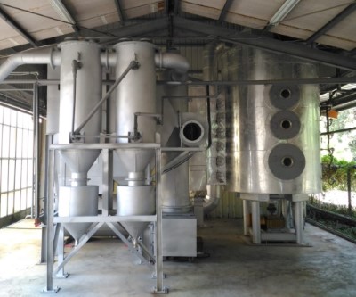 100 kghr先導型連續進料生物炭製備多膛爐(中興大學提供)